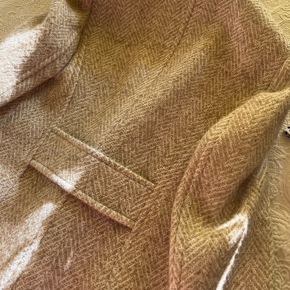 Boden Wool Blend Tailored Coat in Good Metallic Herringbone - Picture 5 of 9